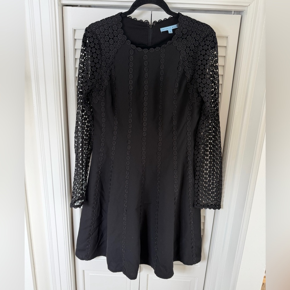 ANTONIO MELANI Black Long Sleeve Dress